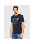 Guess Tricou Splash M2RI20 J1311 Bleumarin Slim Fit - Pled.ro