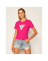 Guess Tricou Triangle Logo W0YI57 K8HM0 Roz Regular Fit - Pled.ro