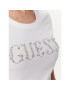 Guess Tricou W4RI39 J1314 Alb Slim Fit - Pled.ro