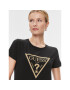 Guess Tricou W4RI69 J1314 Negru Regular Fit - Pled.ro