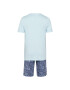 Hanro Pijama 75107 Albastru - Pled.ro