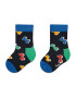 Happy Socks Set de 2 perechi de șosete lungi pentru copii KDDB02-7300 Verde - Pled.ro