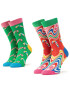 Happy Socks Set de 2 perechi de șosete lungi unisex XCCA02-0100 Colorat - Pled.ro