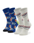 Happy Socks Set de 2 perechi de șosete lungi unisex XTDS02-6500 Alb - Pled.ro