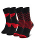 Happy Socks Set de 2 perechi de șosete lungi unisex XVAL02-9300 Negru - Pled.ro