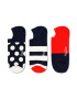 Happy Socks Set de 3 perechi de șosete joase unisex BDO39-6500 Colorat - Pled.ro