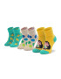 Happy Socks Set de 3 perechi de șosete lungi pentru copii XKJUN08-0200 Verde - Pled.ro