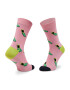 Happy Socks Set de 3 perechi de șosete medii unisex XTHR08-0200 Roz - Pled.ro