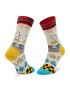 Happy Socks Set de 4 perechi de șosete lungi unisex XDNY09-0200 Negru - Pled.ro