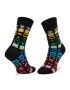 Happy Socks Set de 4 perechi de șosete lungi unisex XDNY09-0200 Negru - Pled.ro