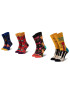 Happy Socks Set de 4 perechi de șosete lungi unisex XQUE09-0100 Colorat - Pled.ro