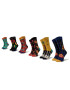 Happy Socks Set de 6 perechi de șosete lungi unisex XQUE10-0100 Colorat - Pled.ro