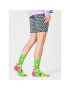 Happy Socks Șosete Înalte Unisex BAN01-7000 Verde - Pled.ro