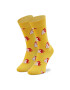 Happy Socks Șosete Înalte Unisex BUN01-2200 Galben - Pled.ro