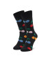 Happy Socks Șosete Înalte Unisex CHE01-9050 Negru - Pled.ro