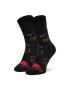 Happy Socks Șosete Înalte Unisex GTI01-9300 Negru - Pled.ro