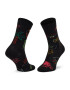 Happy Socks Șosete Înalte Unisex GTI01-9300 Negru - Pled.ro