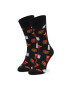 Happy Socks Șosete Înalte Unisex HAM01-9050 Negru - Pled.ro