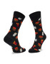 Happy Socks Șosete Înalte Unisex HAM01-9050 Negru - Pled.ro