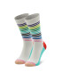 Happy Socks Șosete Înalte Unisex HAS01-1301 Alb - Pled.ro