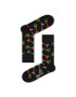 Happy Socks Șosete Înalte Unisex LAZ01-9300 Negru - Pled.ro