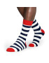 Happy Socks Șosete Înalte Unisex SA01-045 Alb - Pled.ro