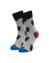 Happy Socks Șosete Înalte Unisex SNP01-9700 Gri - Pled.ro