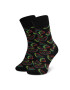 Happy Socks Șosete Înalte Unisex WAT01-9300 Negru - Pled.ro