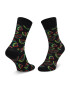 Happy Socks Șosete Înalte Unisex WAT01-9300 Negru - Pled.ro