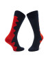 Happy Socks Șosete Lungi pentru Bărbați WAV01-6500 Negru - Pled.ro