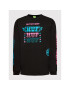 HUF Longsleeve Factory Rider TS01626 Negru Regular Fit - Pled.ro