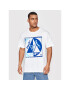 HUF Tricou Blue Code TS01639 Alb Regular Fit - Pled.ro