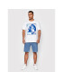 HUF Tricou Blue Code TS01639 Alb Regular Fit - Pled.ro