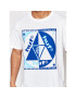 HUF Tricou Blue Code TS01639 Alb Regular Fit - Pled.ro