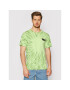 HUF Tricou HAZE Brush Tie Dye TS01383 Verde Regular Fit - Pled.ro