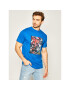 HUF Tricou Purveyers TS01014 Albastru Regular Fit - Pled.ro