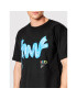 HUF Tricou Stroke Of Genius TS01653 Negru Regular Fit - Pled.ro