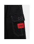 Hugo Pantaloni din material G24148 D Negru Loose Fit - Pled.ro