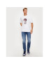 Hugo Tricou Dampignon 50495167 Alb Relaxed Fit - Pled.ro