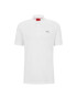 Hugo Tricou polo Donos222 50466182 Alb Regular Fit - Pled.ro