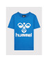 Hummel Tricou Tres 213851 Albastru Regular Fit - Pled.ro