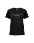 ICHI Tricou 20118084 Negru Regular Fit - Pled.ro