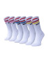 Impala Set de 3 perechi de șosete lungi de damă Stripe Sock 3 Pack IM787000 Alb - Pled.ro