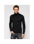 Jack&Jones Bluză cu gât Emil Knit Roll Neck 12157417 Negru Regular Fit - Pled.ro