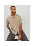 Jack&Jones Cămașă Jeff 12220416 Bej Relaxed Fit - Pled.ro