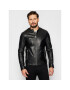 Jack&Jones Geacă de piele Jprblacolt Leather 12193268 Negru Regular Fit - Pled.ro