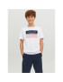 Jack&Jones Junior Tricou 12224231 Alb Regular Fit - Pled.ro