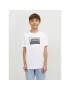 Jack&Jones Junior Tricou Steel 12249633 Alb Standard Fit - Pled.ro