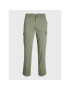 Jack&Jones Pantaloni din material Ollie 12224001 Verde Regular Fit - Pled.ro