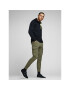 Jack&Jones Pantaloni din material Paul Flake 12141844 Verde Tapered Fit - Pled.ro